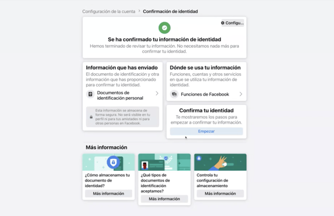 Confirmar Identidad