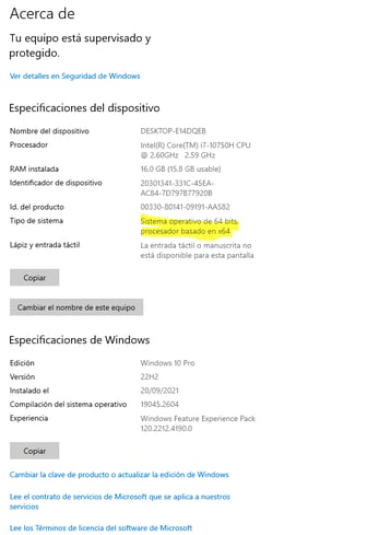 ejemplo sistema de Windows